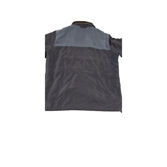 Bill Blass Men’s XL Winter Parka Black Blue Shoulder Corduroy Collar 7 Pockets - Picture 5 of 16